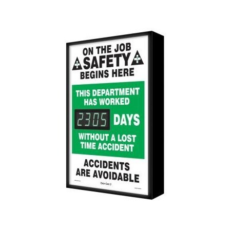 Accuform BACKLIT DIGIDAY 3 ELECTRONIC SCF305 SCF305